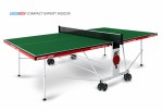 Теннисный стол для помещения Compact Expert Indoor green proven quality 6042-21 s-dostavka - магазин СпортДоставка. Спортивные товары интернет магазин в Волжском 