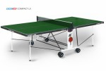 Теннисный стол для помещения Compact LX green усовершенствованная модель стола 6042-3 s-dostavka - магазин СпортДоставка. Спортивные товары интернет магазин в Волжском 