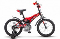 Детский велосипед Stels Jet 16" Z010 черный красный 2022 - магазин СпортДоставка. Спортивные товары интернет магазин в Волжском 