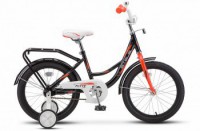 Детский велосипед Stels Flyte 18" Z011 Чёрный красный 2022 - магазин СпортДоставка. Спортивные товары интернет магазин в Волжском 