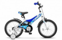 Детский велосипед Stels Jet 16" Z010 синий белый 2022 - магазин СпортДоставка. Спортивные товары интернет магазин в Волжском 