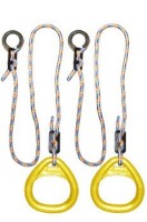 Детские гимнастические кольца треугольные  для ДСК желтые КГ02В - магазин СпортДоставка. Спортивные товары интернет магазин в Волжском 