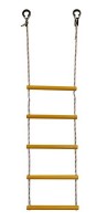 Детская веревочная лестница для ДСК  5 перекладин желтая ЛВ5-2В - магазин СпортДоставка. Спортивные товары интернет магазин в Волжском 