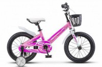 Детский велосипед Stels Pilot-150 16" V010 розовый 2022 - магазин СпортДоставка. Спортивные товары интернет магазин в Волжском 